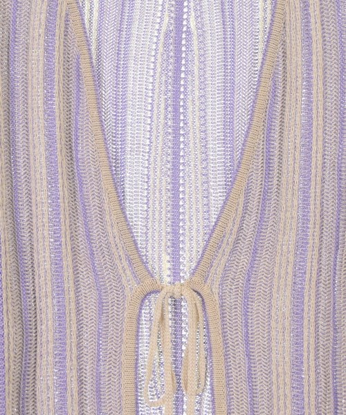 Mame Kurogouchi（マメクロゴウチ）カーディガン 紫 サイズ:2(M位) レディース/2200623883075