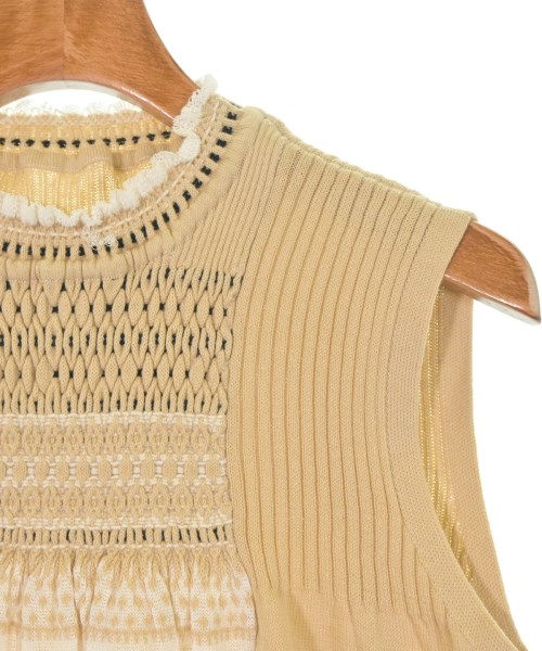 Mame Kurogouchi（マメクロゴウチ）ベスト/ノースリーブ ベージュ サイズ:1(S位) レディース/2200621755282