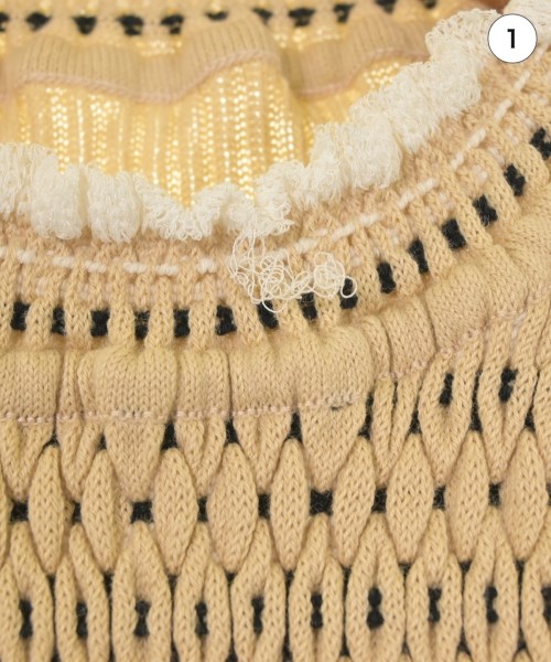 Mame Kurogouchi（マメクロゴウチ）ベスト/ノースリーブ ベージュ サイズ:1(S位) レディース/2200621755282