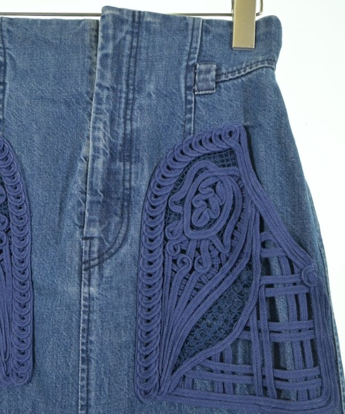 Mame Kurogouchi（マメクロゴウチ）ロング・マキシ丈スカート 青 サイズ:2(M位) レディース/2200623925034