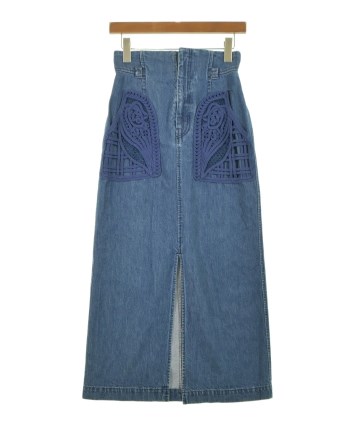 Mame Kurogouchi（マメクロゴウチ）ロング・マキシ丈スカート 青