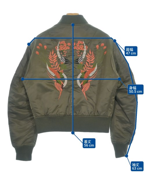 Mame Kurogouchi（マメクロゴウチ）スタジャン カーキ サイズ:2(M位) レディース/2200639116020