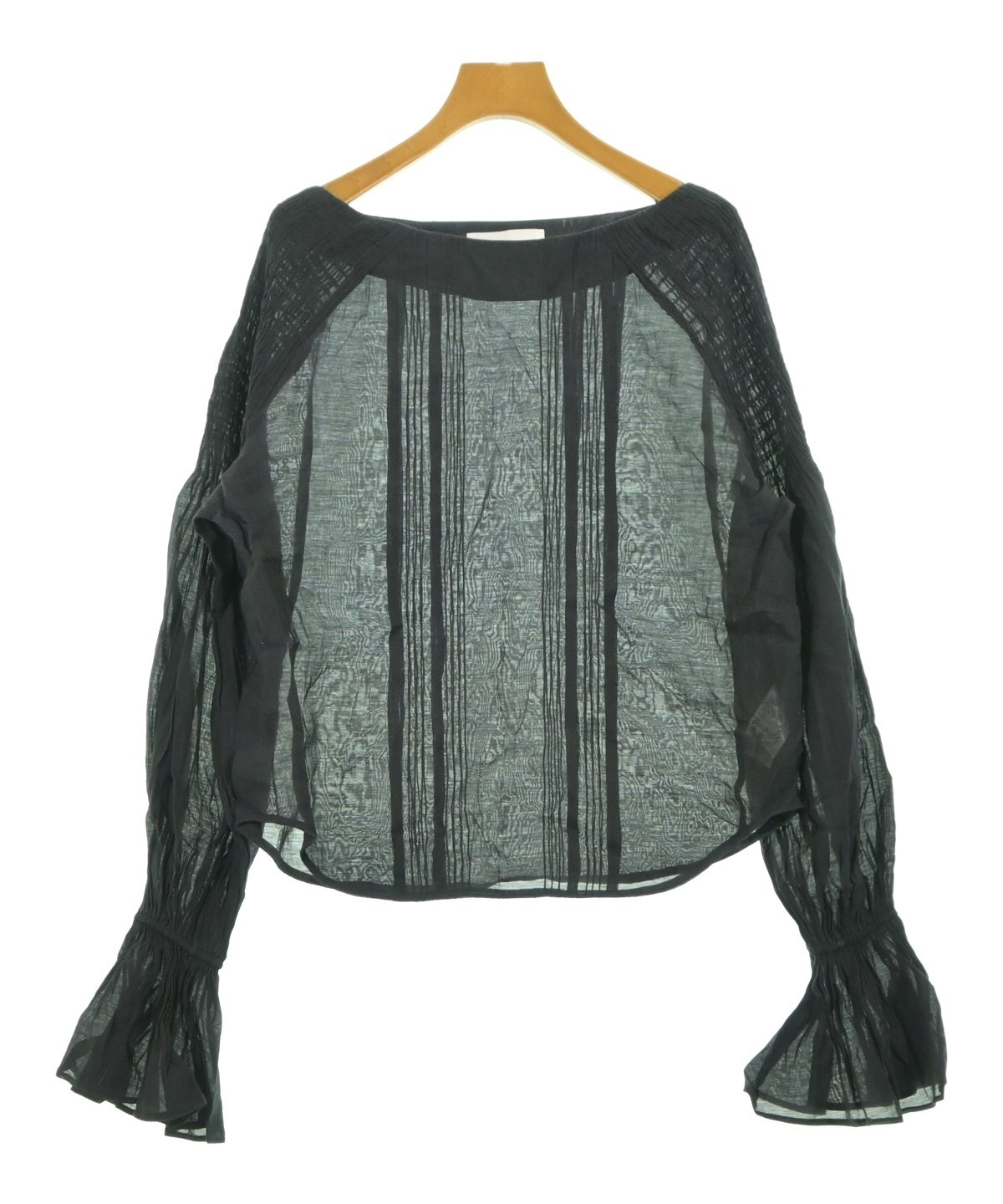 Mame Kurogouchi（マメクロゴウチ）ブラウス 黒 サイズ:2(M位