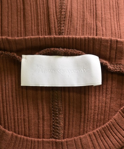 Mame Kurogouchi（マメクロゴウチ）Tシャツ・カットソー 茶 サイズ:1(S位) レディース/2200640698034