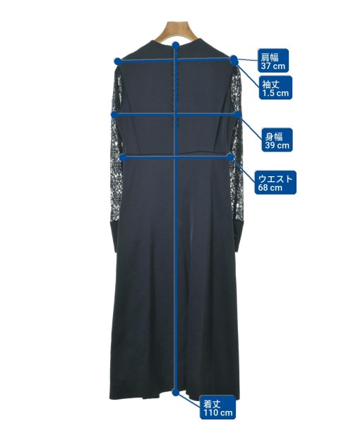 Mame Kurogouchi（マメクロゴウチ）ワンピース 紺 サイズ:1(S位) レディース/2200641693014