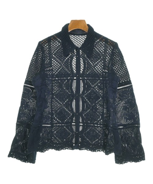 Mame Kurogouchi(マメ　クロゴウチ)カーディガン 紺 サイズ:2(M位)/2200635014047