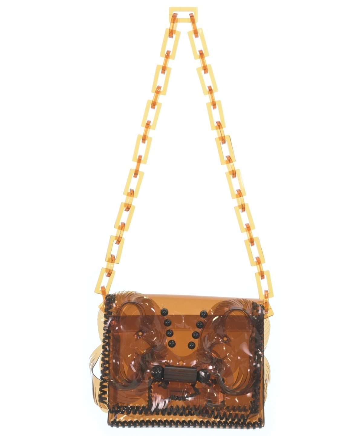 Mame Kurogouchi（マメクロゴウチ）ショルダーバッグ 茶 サイズ