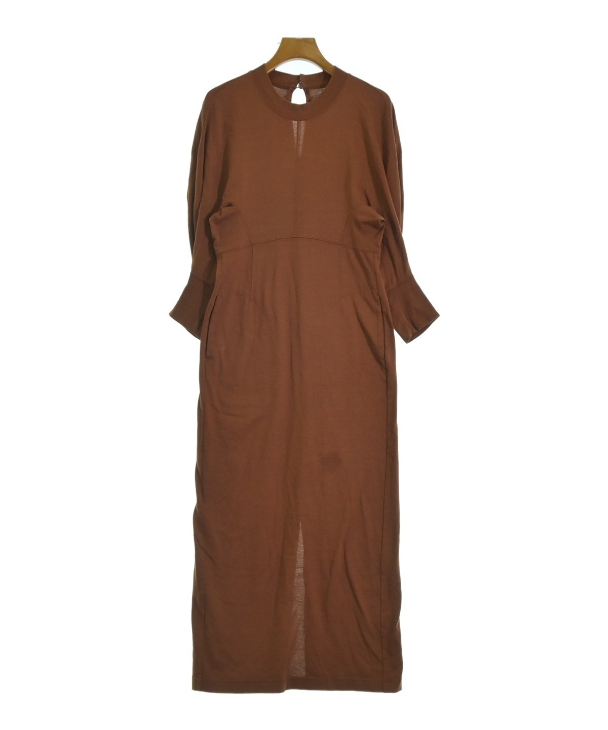 Mame Kurogouchi（マメクロゴウチ）ワンピース 茶 サイズ:2(M位