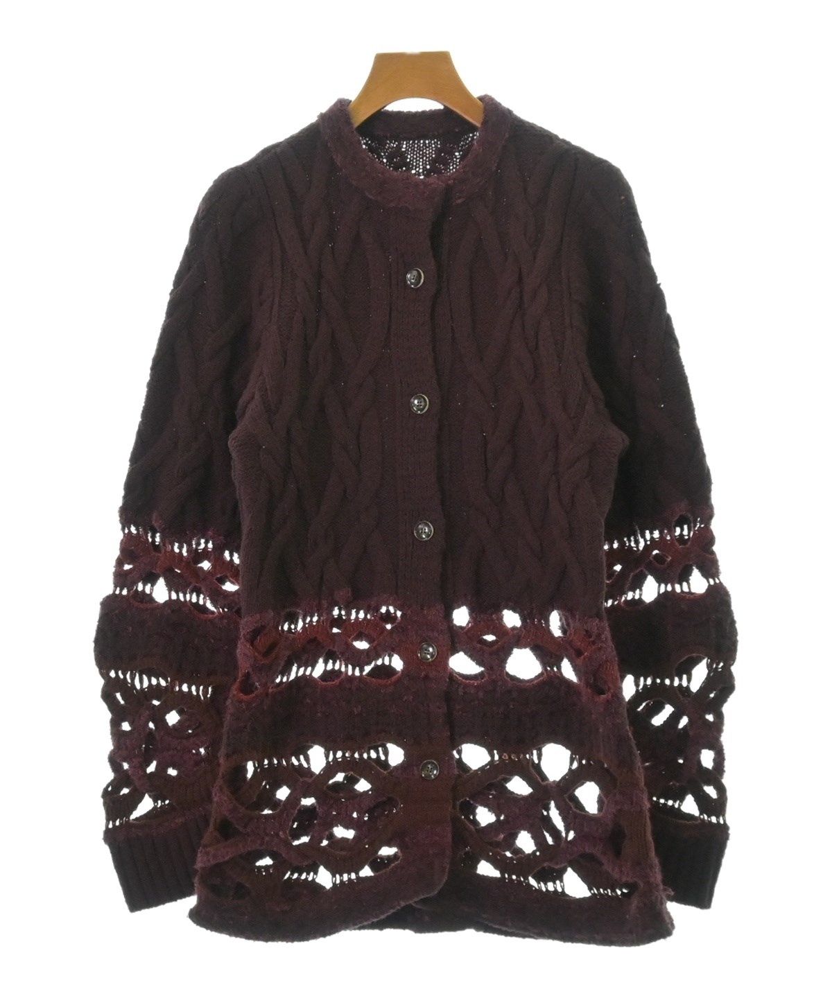 Mame Kurogouchi（マメクロゴウチ）カーディガン 赤 サイズ:1(S位