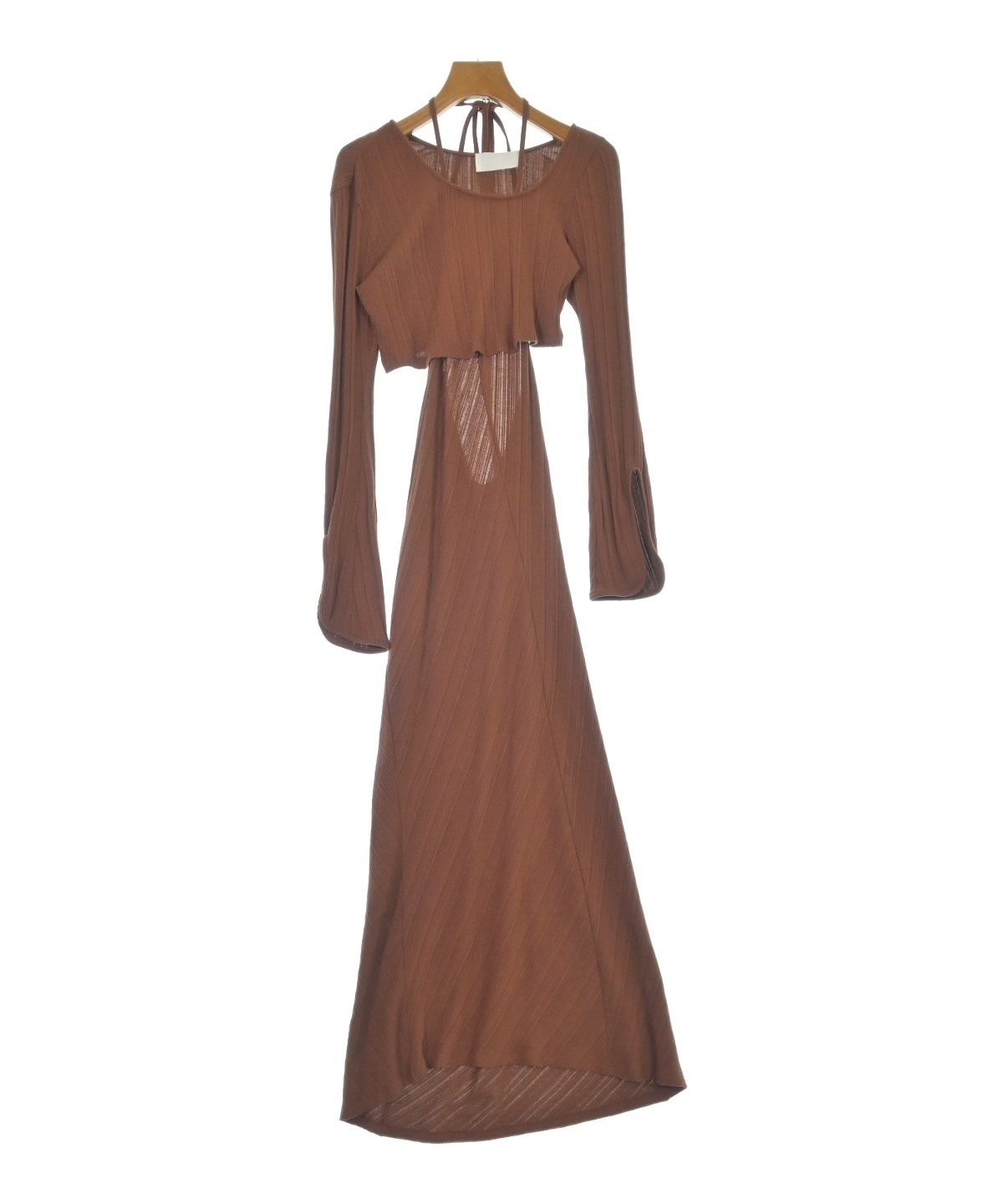 Mame Kurogouchi（マメクロゴウチ）ワンピース 茶 サイズ:2(M位