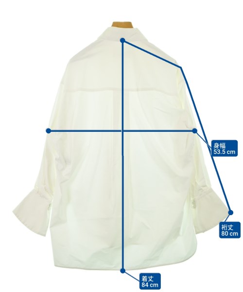 Mame Kurogouchi（マメクロゴウチ）カジュアルシャツ 白 サイズ:1(S位) レディース/2200621492033