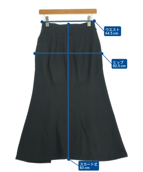 Mame Kurogouchi（マメクロゴウチ）ロング・マキシ丈スカート 黒 サイズ:2(M位) レディース/2200623556061