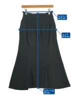 Mame Kurogouchi（マメクロゴウチ）ロング・マキシ丈スカート 黒 サイズ:2(M位) レディース/2200623556061