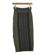 Mame Kurogouchi（マメクロゴウチ）ロング・マキシ丈スカート カーキ サイズ:1(S位) レディース/2200623761021