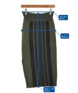 Mame Kurogouchi（マメクロゴウチ）ロング・マキシ丈スカート カーキ サイズ:1(S位) レディース/2200623761021