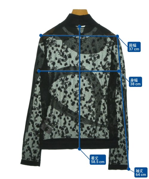 Mame Kurogouchi（マメクロゴウチ）Tシャツ・カットソー 黒 サイズ:2(M位) レディース/2200624095026