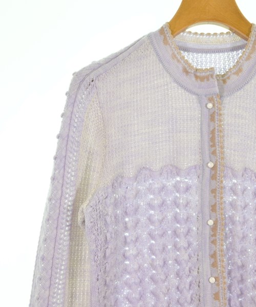 Mame Kurogouchi（マメクロゴウチ）カーディガン 紫 サイズ:1(S位) レディース/2200624623014