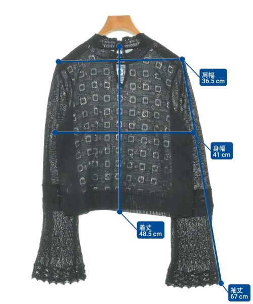 Mame Kurogouchi（マメクロゴウチ）ニット・セーター 黒 サイズ:1(S位) レディース/2200624780069