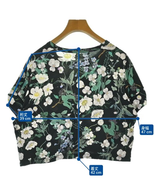 Mame Kurogouchi（マメクロゴウチ）Tシャツ・カットソー 黒 サイズ:2(M位) レディース/2200626974114