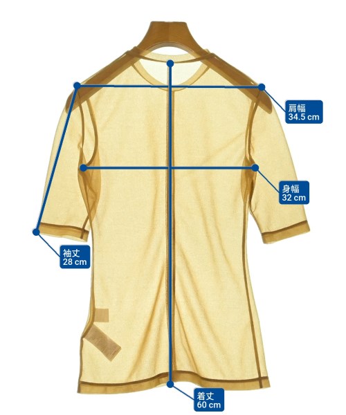 Mame Kurogouchi（マメクロゴウチ）Tシャツ・カットソー 茶 サイズ:1(S位) レディース/2200627351068