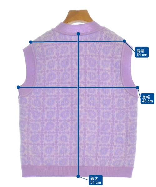 Mame Kurogouchi（マメクロゴウチ）ベスト 紫 サイズ:2(M位) レディース/2200631925132