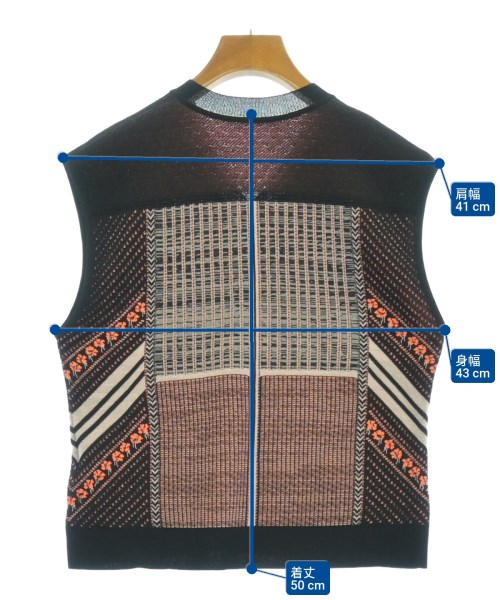 Mame Kurogouchi（マメクロゴウチ）ベスト 黒 サイズ:2(M位) レディース/2200632043088