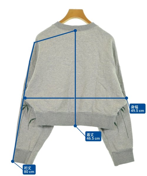 Mame Kurogouchi（マメクロゴウチ）スウェット グレー サイズ:2(M位) レディース/2200633154073