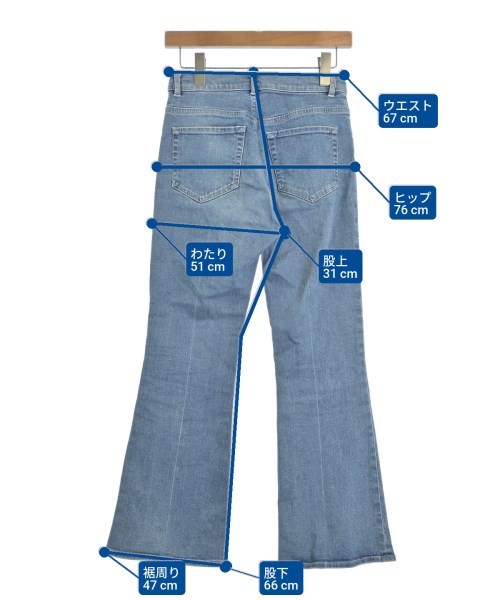 Mame Kurogouchi（マメクロゴウチ）デニムパンツ 青 サイズ:2(M位) レディース/2200633699086