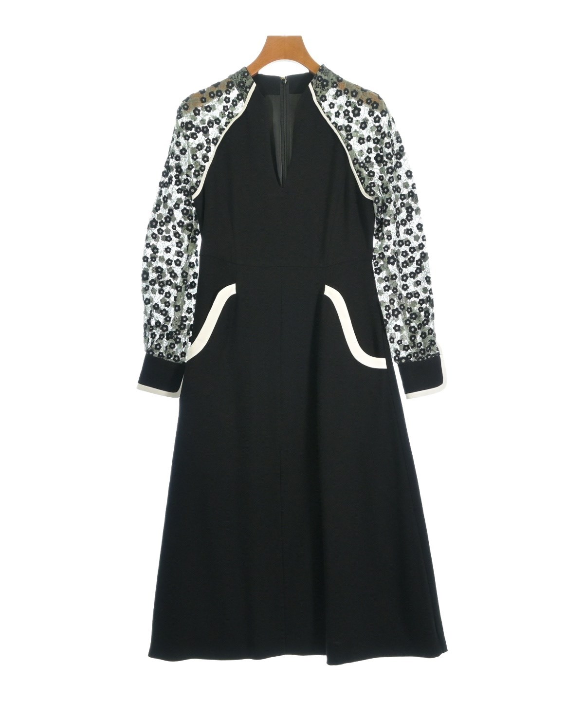 Mame Kurogouchi（マメクロゴウチ）ワンピース 黒 サイズ:1(S位