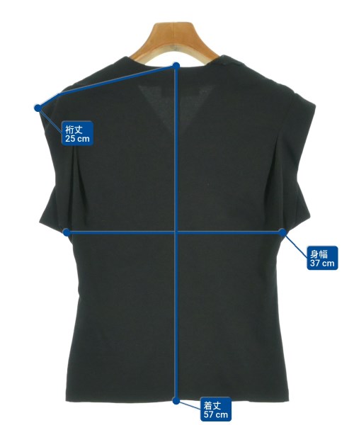 Mame Kurogouchi（マメクロゴウチ）Tシャツ・カットソー 黒 サイズ:1(S位) レディース/2200615932125