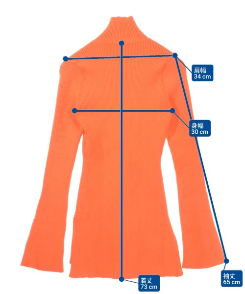 Mame Kurogouchi（マメクロゴウチ）ニット・セーター オレンジ サイズ:2(M位) レディース/2200618777143