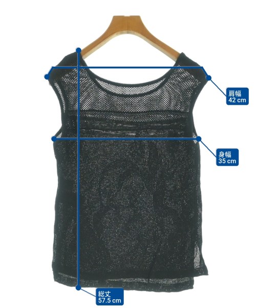 Mame Kurogouchi（マメクロゴウチ）ベスト 黒 サイズ:1(S位) レディース/2200605949072