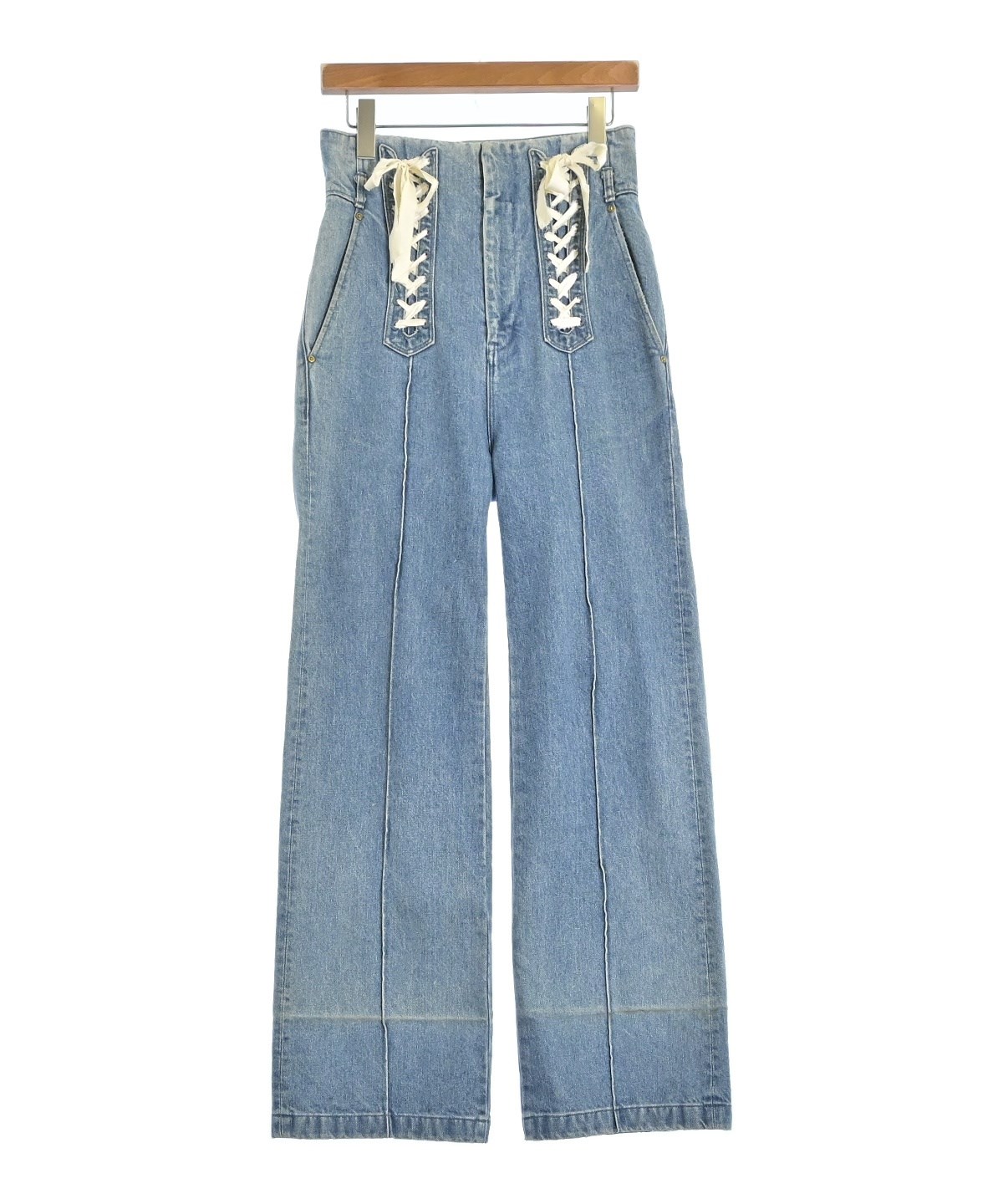 Mame Kurogouchi（マメクロゴウチ）デニムパンツ 青 サイズ:2(M位