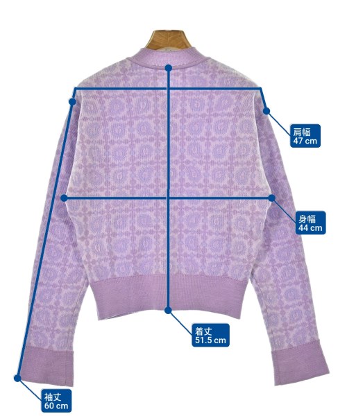 Mame Kurogouchi（マメクロゴウチ）カーディガン 紫 サイズ:1(S位) レディース/2200670889020