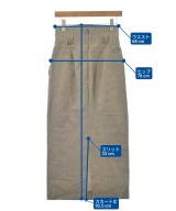 Mame Kurogouchi（マメクロゴウチ）ロング・マキシ丈スカート 茶 サイズ:1(S位) レディース/2200674154216