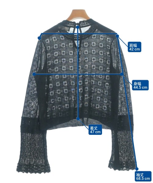 Mame Kurogouchi（マメクロゴウチ）ニット・セーター 黒 サイズ:2(M位) レディース/2200669868050