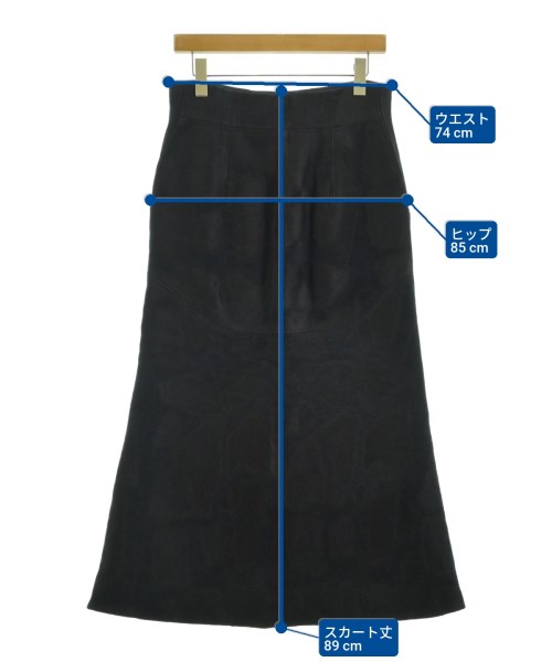 Mame Kurogouchi（マメクロゴウチ）ロング・マキシ丈スカート 紺 サイズ:3(L位) レディース/2200669868098