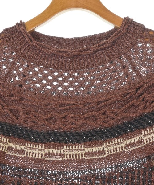 Mame Kurogouchi（マメクロゴウチ）ニット・セーター 茶 サイズ:1(S位) レディース/2200669000108