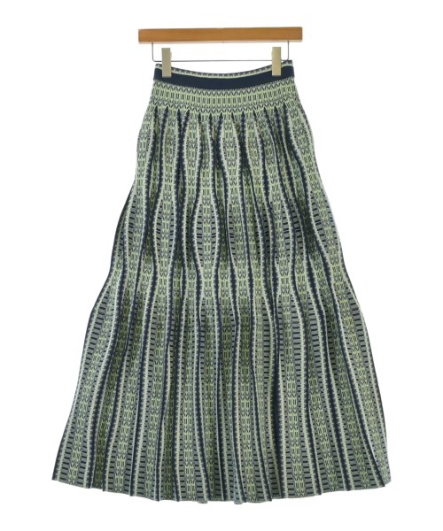 Mame Kurogouchi(マメ　クロゴウチ)ロング・マキシ丈スカート 緑 サイズ:1(S位)/2200677135014