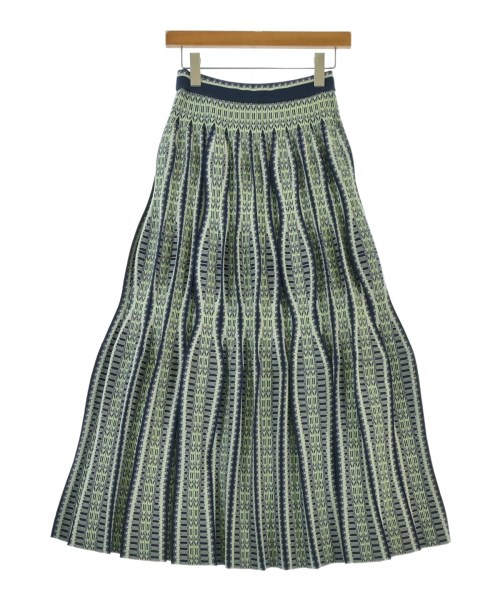 Mame Kurogouchi（マメクロゴウチ）ロング・マキシ丈スカート 緑 サイズ:1(S位) レディース/2200677135014