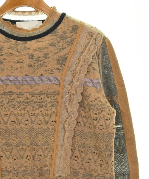 Mame Kurogouchi（マメクロゴウチ）ニット・セーター 茶 サイズ:1(S位) レディース/2200672911149