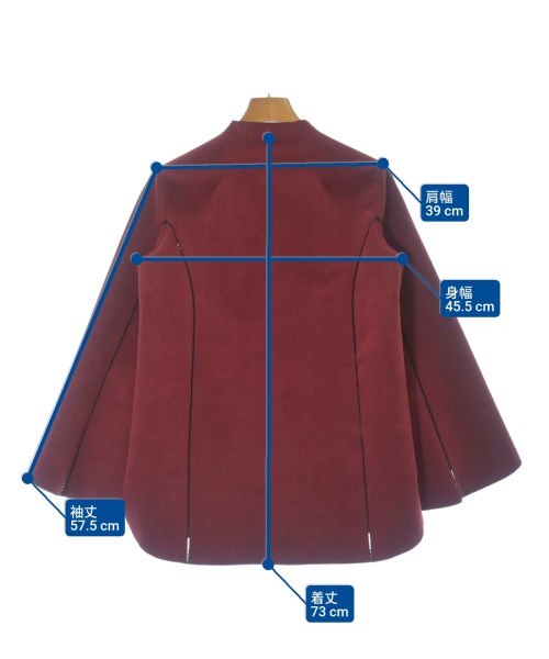 Mame Kurogouchi（マメクロゴウチ）ブラウス 赤 サイズ:1(S位) レディース/2200678381014