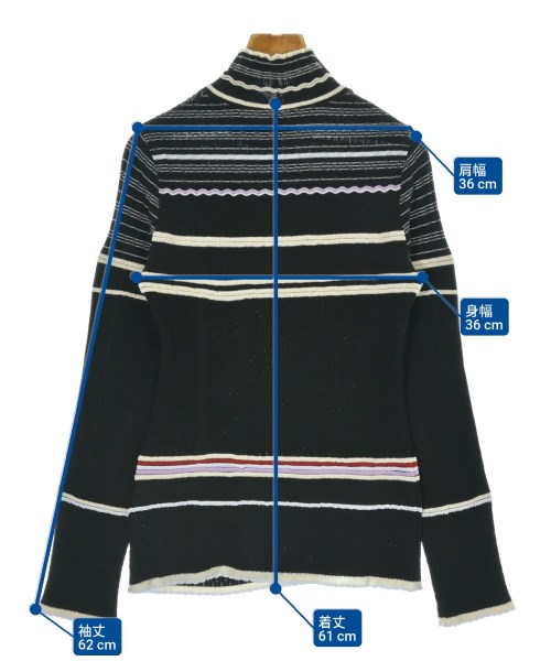 Mame Kurogouchi（マメクロゴウチ）ニット・セーター 黒 サイズ:2(M位) レディース/2200676583045