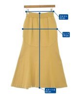 Mame Kurogouchi（マメクロゴウチ）ロング・マキシ丈スカート 黄 サイズ:1(S位) レディース/2200696594106