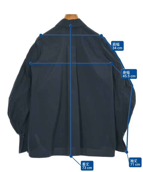 Mame Kurogouchi（マメクロゴウチ）カジュアルシャツ 紺 サイズ:1(S位) レディース/2200645855036