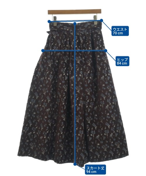 Mame Kurogouchi（マメクロゴウチ）ロング・マキシ丈スカート 赤 サイズ:2(M位) レディース/2200655018025