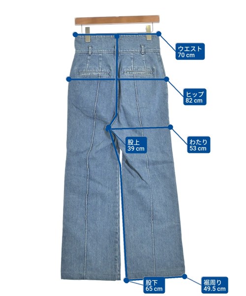 Mame Kurogouchi（マメクロゴウチ）デニムパンツ 青 サイズ:2(M位) レディース/2200648909026