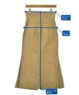 Mame Kurogouchi（マメクロゴウチ）ロング・マキシ丈スカート ベージュ サイズ:2(M位) レディース/2200648909057