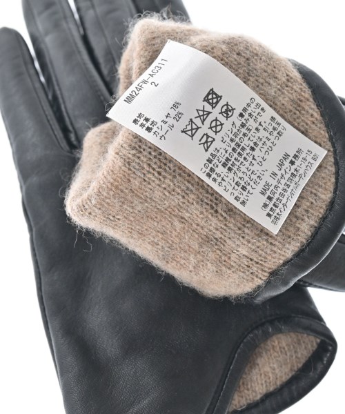 Mame Kurogouchi（マメクロゴウチ）手袋 黒 サイズ:2 レディース/2200655417040