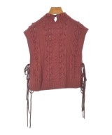 Mame Kurogouchi（マメクロゴウチ）ベスト/ノースリーブ 赤 サイズ:1(S位) レディース/2200657587116